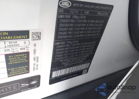 2018 Land Rover Range Rover Sport Hse z USA, uszkodzony, nr VIN SALWR2RV7JA404931